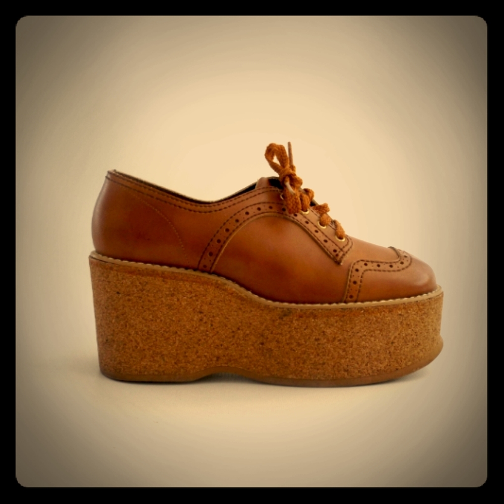 Vintage platform oxfords